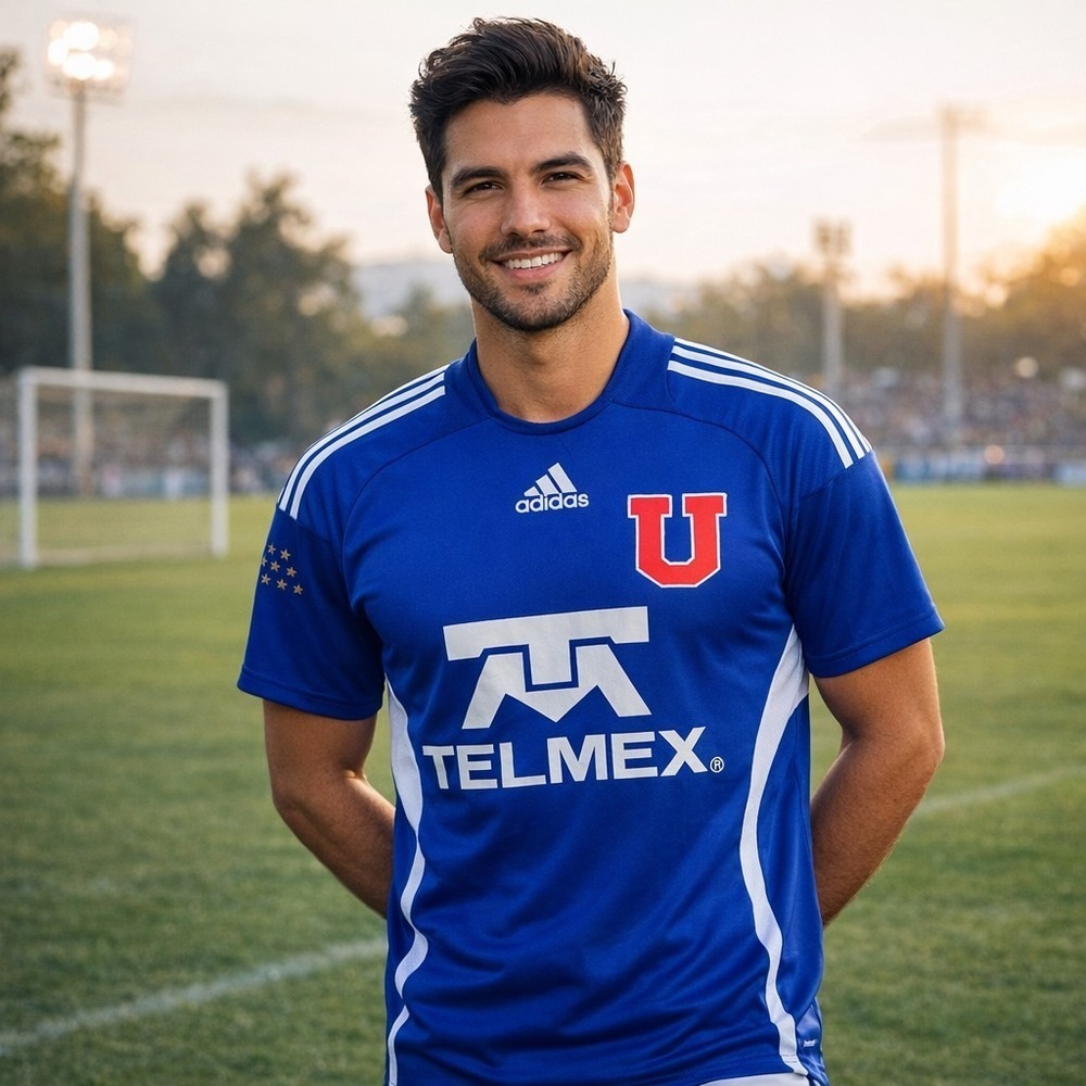 Universidad U De Chile Soccer Jersey Mens M Seymour 2008-2010 Home Shirt Adidas